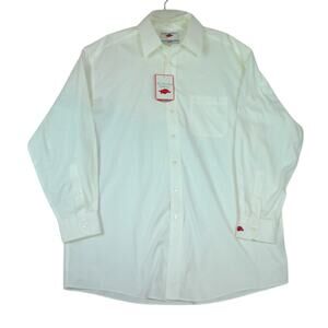 The Razorback Collection 100% Cotton Non-Iron Pinpoint Dress Shirt 16.5/34